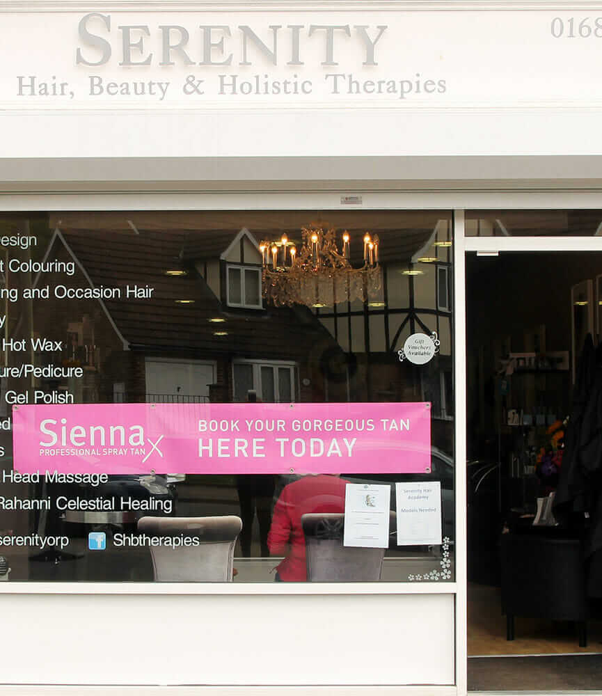 Salon in Orpington Serenity Hair, Beauty and Holistic Therapies